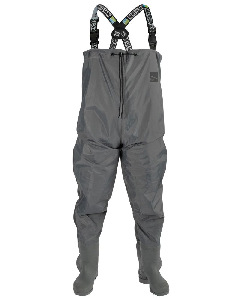 Preston innovations brodiace nohavice heavy duty chest waders - eu 46 / uk 12.
 •Vyrobené z robustného materiálu 420D •Vstavané topánky •Elastické nastaviteľné ramienka •Hrudné chrániče po celej dĺžke •Vystuženie kľúčových oblastí •Dostupné v širokej škále veľkostí (EU 41-46)
