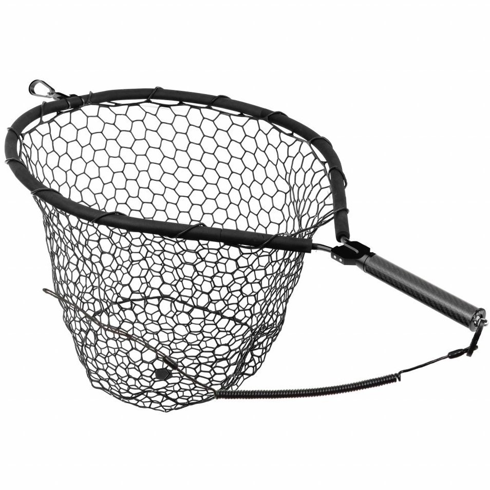 Fencl muškársky podberák king xl karbón so silikónovou sieťou magnetický držiak a poistné lanko plávajúci 57x47 cm.
 •Otočný magnet o 90 stupňov, ktorý slúži na komfortné odňatie v momente záberu za rukoväť.
 Podberáková hlava 
 •Čierny, elegantný rám krásne dopĺňa vzhľad celého podberáka.
 Karbón rukoväť podberáka 
 •Dodáva rukoväte moderný minimalistický dizajn.
 Kovový stred a univerzálny rybársky závit 
 •Kovový stred podberáka a mosadzný univerzálny rybársky závit, ktorý je kompatibilný so všetkými podberákovými tyčami.
   
 Rozmery: •Typ siete: Silikónová •Rozmer rámu: 57x47 cm •Hĺbka siete: 40 cm