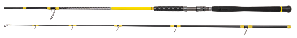 Black cat prút freestyle pro spin 270 2,7 m 50-180 g.
 Parametre: •270 cm/8' 10“, vrhacia záťaž 50-180 g •Progresívne akcie •24TON+30TON karbónová konštrukcia •Sedlo navijaka Fuji DPSM •Extra pevné očká Seaguide z nerezovej ocele •Laserom vyrezávaná EVA rukoväť s vysokou priľnavosťou, X-wrap úprava na prednej rukoväti •Dodáva sa s obalom na prút z materiálu 420D Oxford Cotton