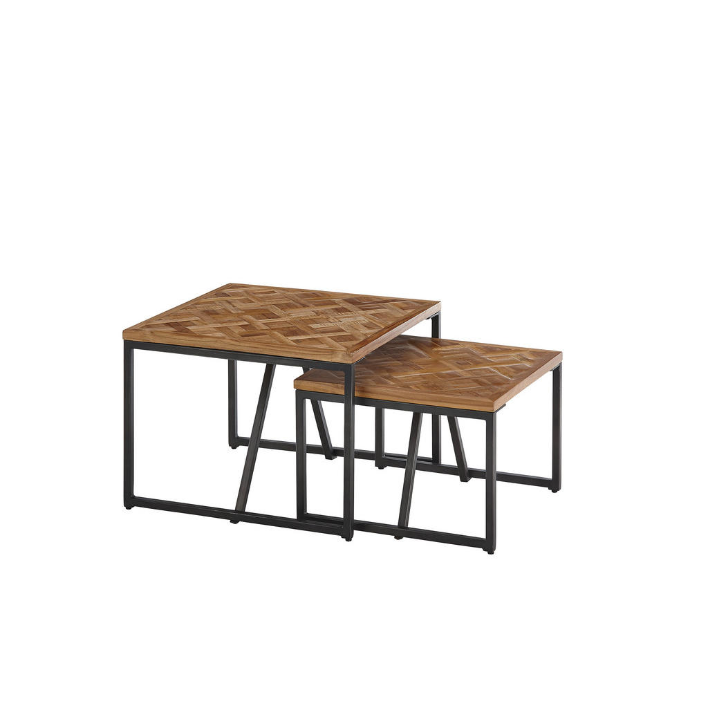 MID.YOU SADA KONFERENČNÝCH STOLÍKOV, čierna, farba tíku, drevo, kov, 60/60/45 cm.