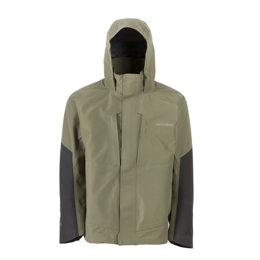 Grundéns bunda buoy x gore-tex jacket deep lichen green - s.
 Buoy X Jacket Top model od značky Grundéns.
 Hlavné vlastnosti: •Vodeodolnosť: Bunda je vybavená technológiou GORE-TEX® GUARANTEED TO KEEP YOU DRY™, ktorá vás ochráni pred dažďom a vlhkosťou.
 Špecifikácia produktu: •Materiál: Vodeodolný a priedušný 220g/m² GORE-TEX® 3L Laminate 100% Polyester s jemnou trikotovou podšívkou • Kapucňa: Nastaviteľná kapucňa poskytujúca extra ochranu •Vrecká: Dve bočné vrecká na zips, dve náprsné vrecká na zips, jedno vnútorné bezpečnostné vrecko na zips.
 Buoy X Jacket je perfektnou voľbou pre každého, kto chce najkvalitnejšiu bundu pre svoje rybárske dobrodružstvá.