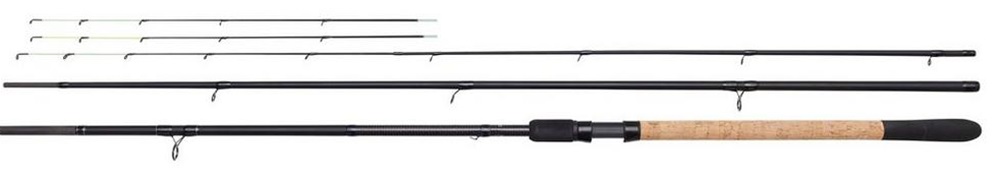 Dam prút impulse-x feeder 13 ft 3,90 m 100-150 g 3 diely.
 •Výkonný, tenký a ľahký blank z 24T uhlíka •Vysoko kvalitná EVA horná rukoväť a kvalitná korková rukoväť •Kvalitné sedlo navijaku s čiernymi eloxovanými krytmi •Čierne očká so SIC vložkami •Skladací držiak háčika •Dodáva sa s 3 špičkami