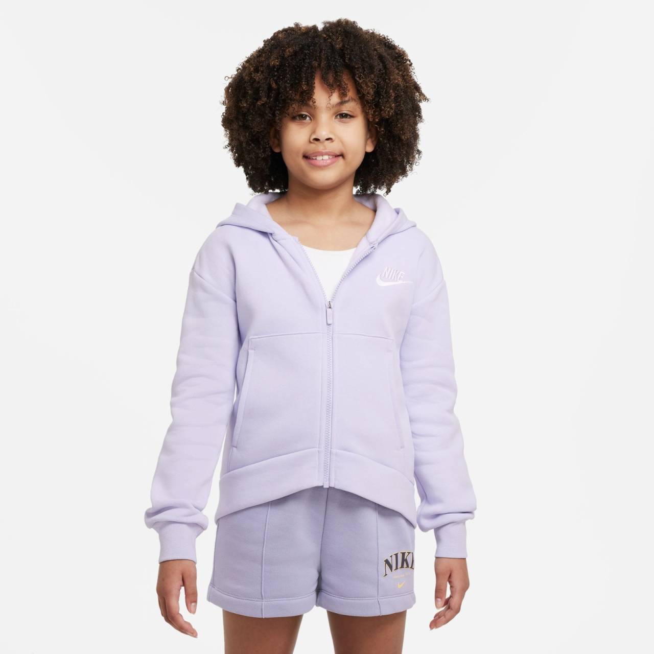 Nike Sportswear Club Fleece Big Kids (Girls) Full-Zip Hoodie M.