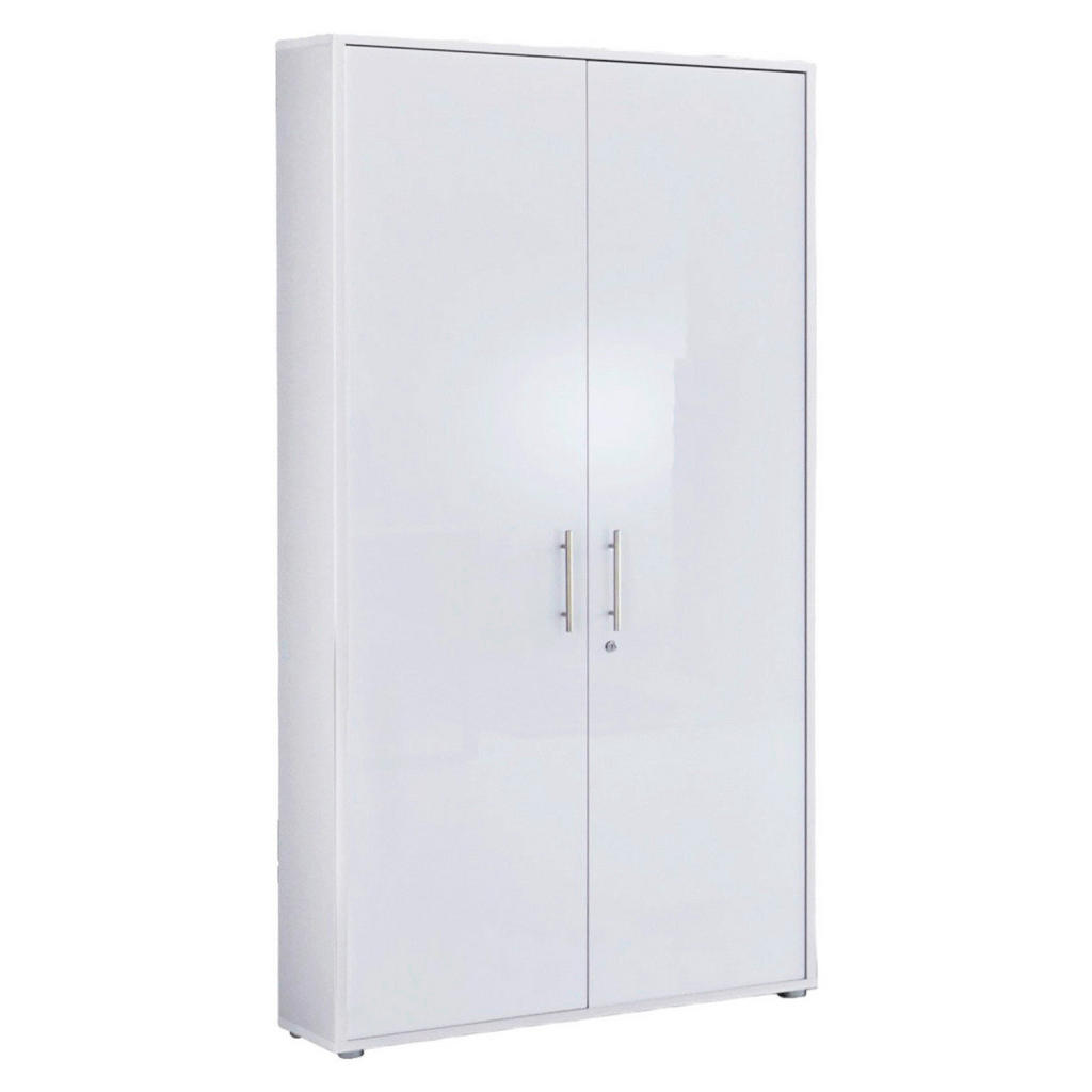 MID.YOU SKRINKA NA DOKUMENTY, biela, biela s vysokým leskom, 84,4/185,6/33 cm.