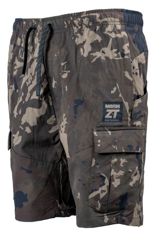 Nash kraťasy zt lite hydra flex combat shorts camo - m.
 Medzi praktické prvky patria dve vrecká na zips na ruke, dve priestranné stehenné cargo vrecká a elastický pás so sťahovacou šnúrkou.
 Hydra Flex Combat Shorts je možné ľahko zbaliť do vlastného vrecka, čo ich robí skvelou voľbou pre uloženie do tašky alebo batohu bez toho, aby zaberali miesto.
 Vlastnosti: •Ochrana UPF40+ •Nepremokavé •Odvod vlhkosti •Skladný dizajn •Odolný materiál •Štvorsmerná pružnosť •Dostupné vo veľkostiach S až XXXL