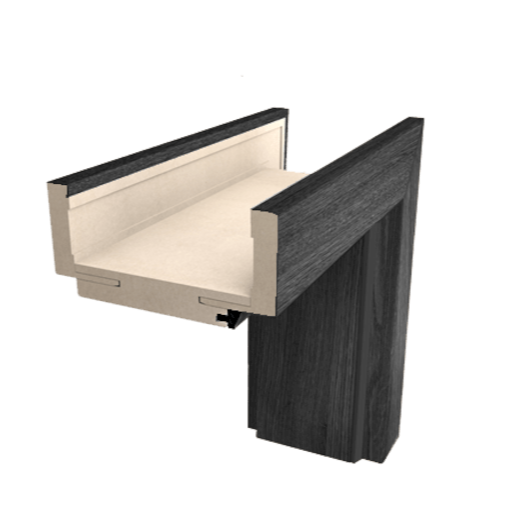 Naturel obložková zárubňa 60 cm pre hrúbku steny 14-16 cm brest antracit ľavá O4JA60L.