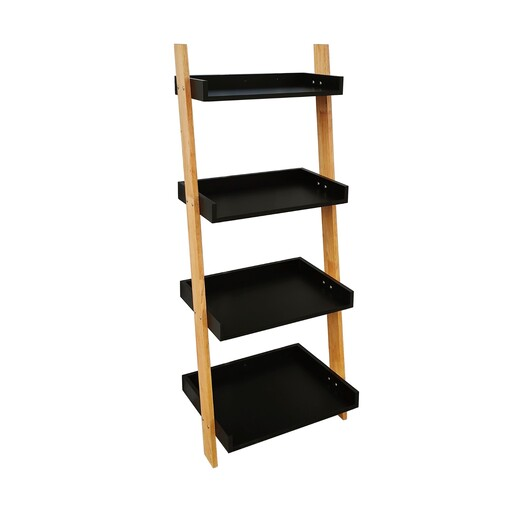 Set poličky a nosníkov Naturel Home čierna/orech mat 53,5x134x40 cm HOMEP4C.