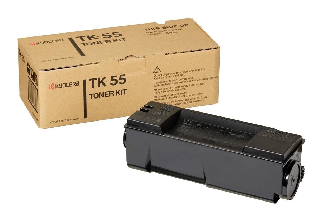 Kyocera Mita TK-55 čierný (black) originálny toner.
Originálny toner = záruka priamo od výrobcu tlačiarne
100 % použitie v tlačiarni - bezproblémové fungovanie s vašou tlačiarňou
Použitím originálnej náplne predlžujete životnosť tlačiarne
Osvedčená špičková kvalita - vysoko kvalitná a spoľahlivá tlač originálnou tlačovou kazetou od prvej do poslednej stránky
Trvalé a profesionálne výsledky tlače - dlhodobá udržateľnosť tlače
Kratšia prodleva pri tlači stránok
Garancia Vašej spokojnosti s použitím našej originálnej náplne
Zabezpečujeme bezplatnú recykláciu originálnych náplní
Zlyhanie náplne v menej ako 1% prípadov
Jednoduchá a rýchla výmena náplne

Kód výrobcu: 370QC0KX