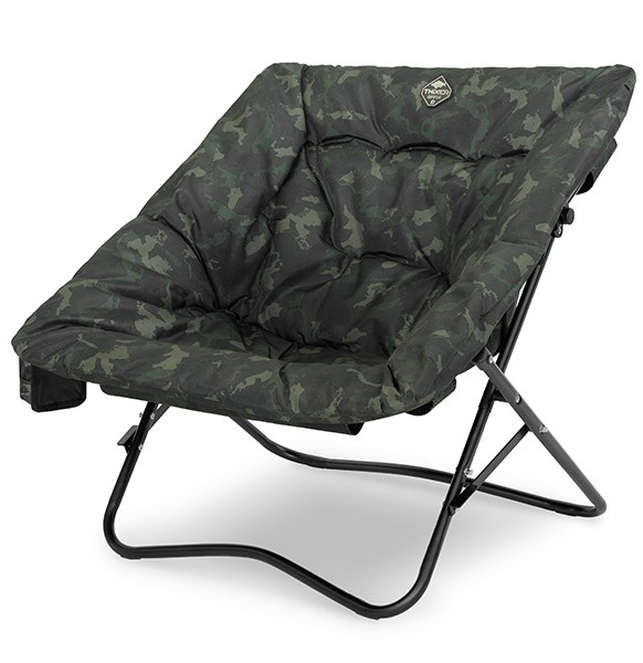 Delphin kreslo thixer banx.
 Jeho základ tvorí pevná X-ková kovová konštrukcia, ktorú je možné zložiť alebo rozložiť doslova počas sekundy.
 Najväčšou devízou modelu THIXER je extra mäkký hrubý matrac, ktorý je bohato polstrovaný vo vnútri aj po celom obvode.
 THIXER disponuje bočným vreckom, do ktorého si môžete vložiť váš obľúbený nápoj, telefón alebo drobné príslušenstvo.
 Technické parametre: •Rozmery sedacej časti: 50x48 cm •Výška chrbtovej opierky: 56 cm •Výška sedadla: 25-23-20 cm 
 Pojem BANX vyjadruje patentovanú kamufláž z dielne značky Delphin, ktorá v sebe nesie hlboký odkaz.