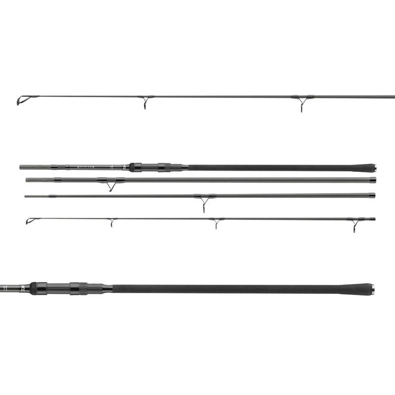 Daiwa prút ninja x carp 3,9 m 3,5 lb 4 diely.
 Model 12 ft s testovacou krivkou 3 lb je vybavený navádzacím očkom veľkosti 40, model 13 ft navádzacím očkom veľkosti 50.