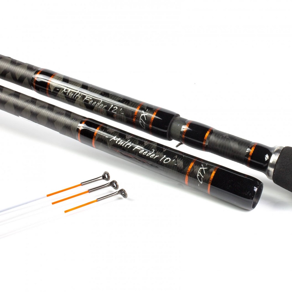 Free spirit prút ctx multi feeder carp 3-3,6 m 50 g.
 H - Hmotnosť kompletného prútu vrátane očiek.
 Z - Maximálna odporúčaná záťaž pre nahadzovanie.
 F - Sila a materiál Feeder špičiek.
 G - sklolaminát, bez označenia - carbon