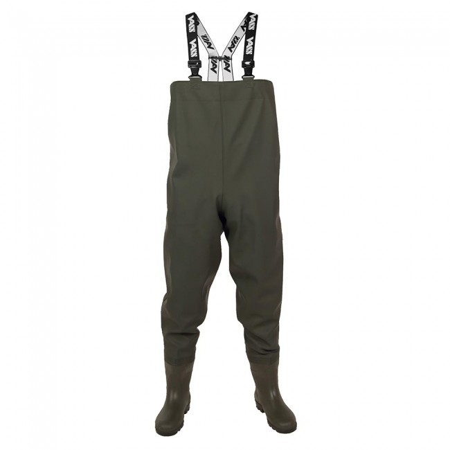 Vass prsačky vass-tex 650 series chest wader - 40.
 Vlastnosti: •nízkoprofilová topánka (širší a nižší vstupný bod, ktorý pomáha rýchlemu obúvaniu a vyzúvaniu) •slučky trakov sú zosilnené prešívaním a elastickým pútkom pre 100% spoľahlivosť •vnútorné náprsné vrecko •nastaviteľné traky
