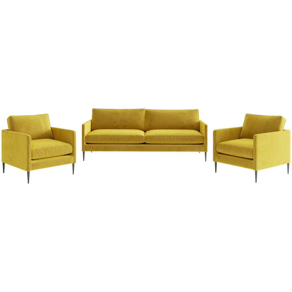 Livetastic SEDACIA ZOSTAVA, textil, kari žltá.