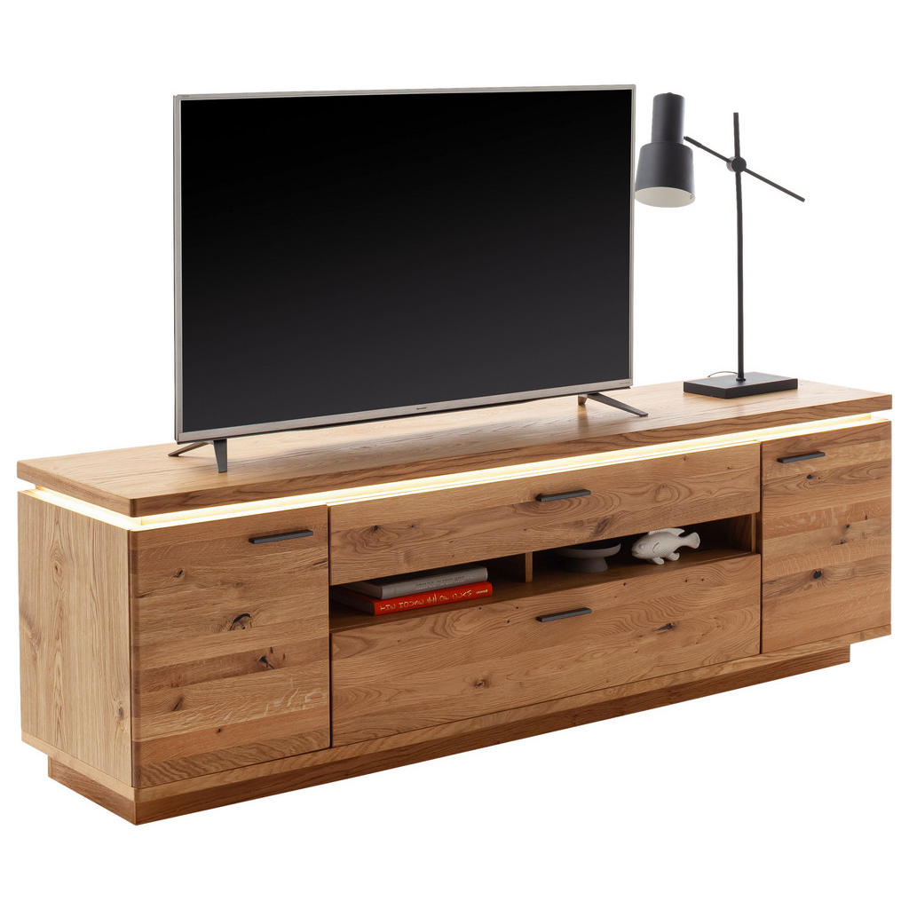 Linea Natura NÍZKA KOMODA, trámový dub, farba duba, 210/68/50 cm.