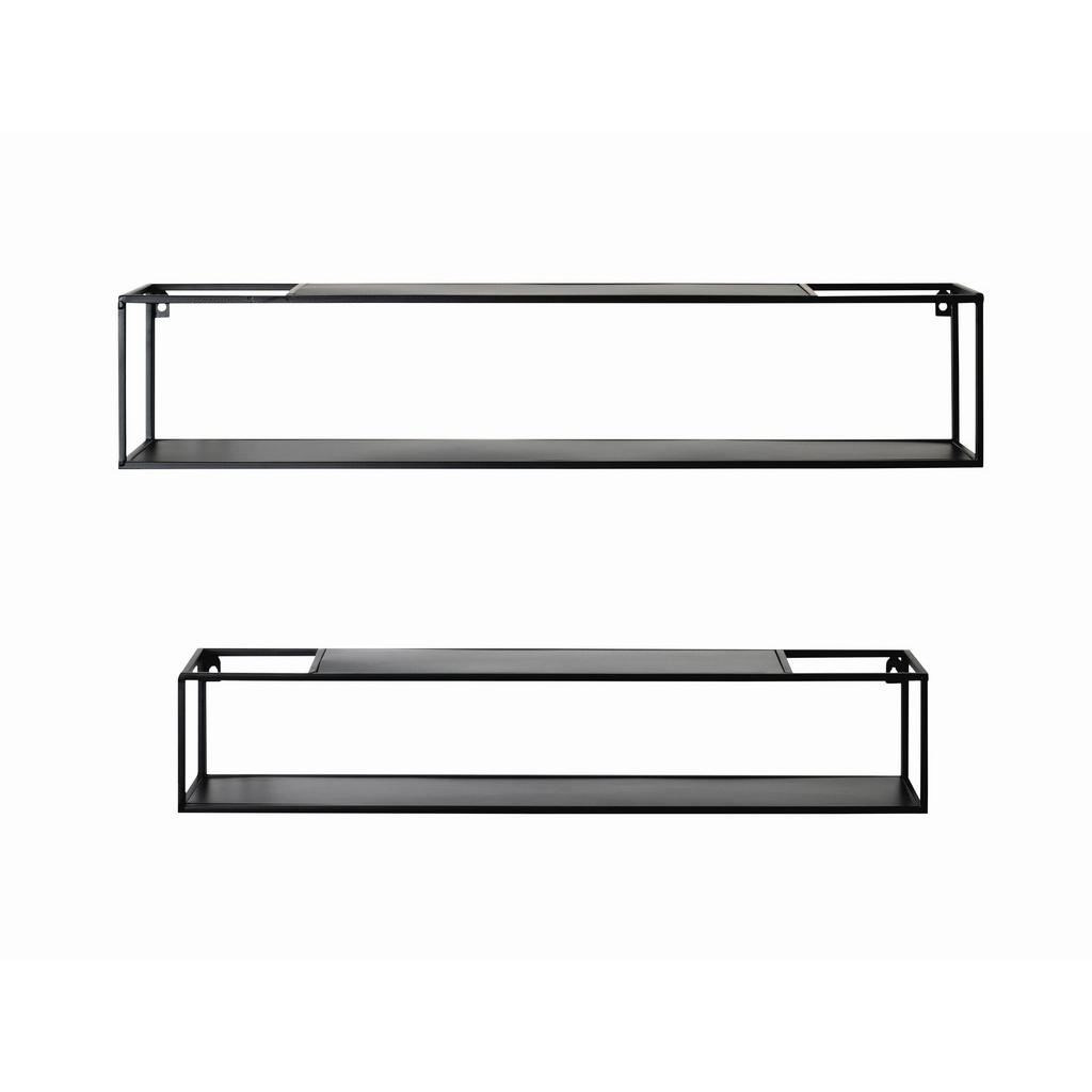 SADA NÁSTENNÝCH REGÁLOV, čierna.