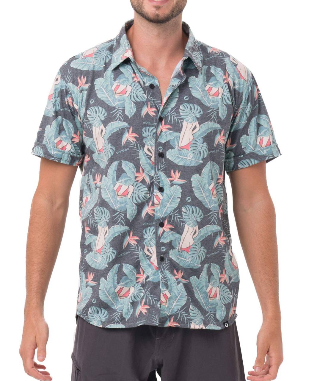 Pánska košile 69SLAM SECRET ALCOVE (MTQSAC-BK) XL.