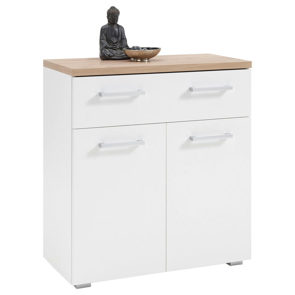 MID.YOU SKRINKA NA TOPÁNKY, biela, farba duba, 78/85/38 cm.