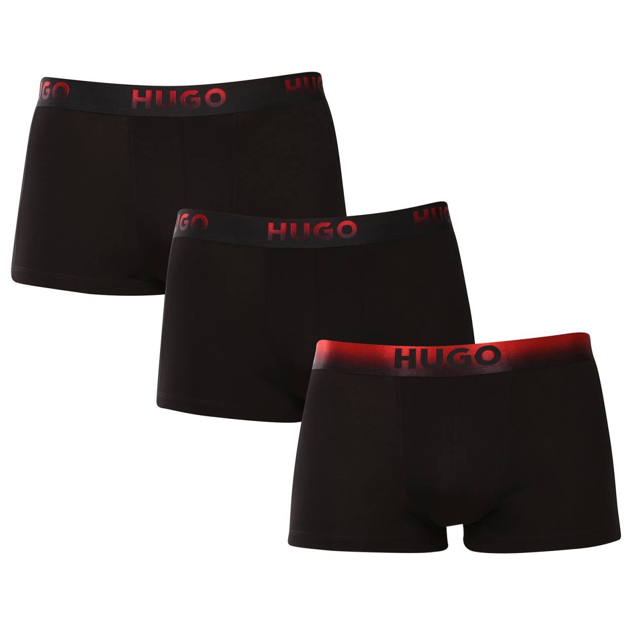 3PACK pánske boxerky HUGO čierné (50549172 001) XXL, trenky.
Stavte na nadčasovú eleganciu a špičkový komfort s pánskymi boxerkami HUGO.
Materiál, ktorý vám dokonale padne
Kombinácia vysokokvalitnej bavlny s prímesou elastanu zaručuje optimálnu kombináciu pohodlia a pružnosti.
Štýl, ktorý hovorí sám za seba
Striedma farebnosť je vhodná pre všetkých mužov, ktorí nemajú radi módne výstrelky.
Prečo si zamilujete boxerky HUGO

Prvotriedny materiál v kombinácii bavlny a elastanu.
Elegantný dizajn v klasických farbách.
Kratšie nohavičky pre väčšie pohodlie.

Spodná bielizeň Hugo pre milovníkov pohodlia a luxusu
Značka spodnej bielizne Hugo patrí do rodiny odevov Hugo Boss a vyniká kvalitnými materiálmi a precíznym spracovaním.
Ako sa starať o boxerky HUGO
Aby vaše obľúbené boxerky dlho vydržali, odporúčame dodržiavať tieto tipy.

Pranie: Per je pri teplote 40 °C.
Sušenie: Boxerky môžeš sušiť v sušičke na šetrný program.
Žehlenie: Pokiaľ je potrebné, žehli ich naruby pri nižšej teplote.

Tip: Staňte sa expertom na údržbu spodnej bielizne vďaka radám v našom článku a doprajte svojim obľúbeným kúskom starostlivosť, ktorú si zaslúžia.
