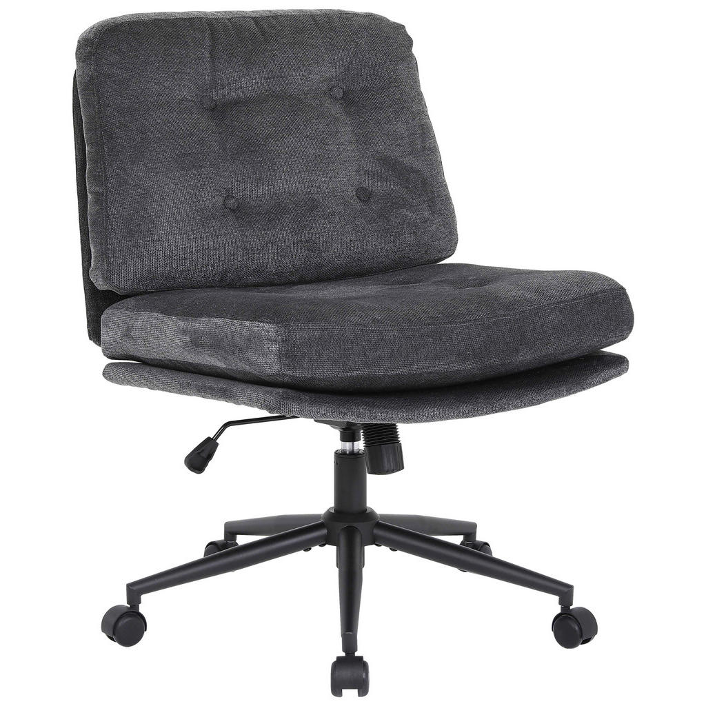 MID.YOU OTOČNÁ STOLIČKA, mikrovlákno, sivá.