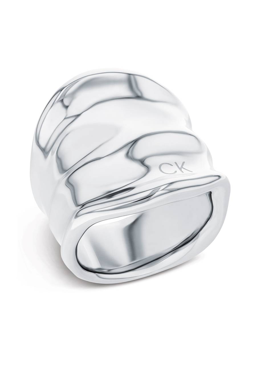 Calvin Klein Masívny oceľový prsteň Elemental 35000645 54 mm.