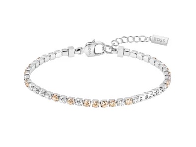 Hugo Boss Pôvabný tenisový náramok so zirkónmi Kassy Precious 1580633.