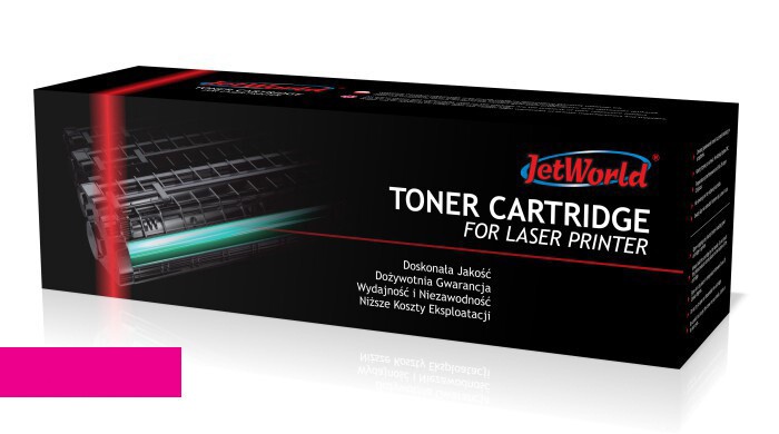 JetWorld PREMIUM kompatibilný toner pre Canon CRG-053HM 2193C001 purpurový (magenta).
Cena kompatibilného tonera Jet World pre tlačiarne Canon je nižšia ako u originálneho, ušetrite teda až 80 % nákladov na tlač.
Vďaka svojej prémiovej kvalite je táto alternatívna náplň vhodná aj pre náročných používateľov.
Kompatibilná tonerová kazeta dokáže vytlačiť rovnaký alebo dokonca vyšší počet strán než originál, pri zachovaní rovnakej kvality – ostré rysy a sýte farby.
Na všetky náplne Jet World poskytujeme doživotnú záruku.
Je ideálny pre každodennú tlač dokumentov alebo fotografií Vašich nezabudnuteľných zážitkov.
Každá alternatívna tonerová náplň prechádza pri výrobe prísnou kontrolou kvality.
Výrobca Jet World je preverený viac než 20 rokmi skúseností a vyrába produkty podľa normy ISO 9001, ISO 14001 a ISO 18001.

 Existuje mnoho výrobcov kompatibilných náplní, ale môžu sa líšiť svojou kvalitou.My Vám garantujeme 100% spokojnosť vďaka overenej kvalite nášho dodávateľa.Firma Jet World získala počas svojho pôsobenia na trhu mnoho skúseností a vďaka tomu ich výrobky dosahujú rovnakú úroveň kvality, ako originálne.Kód výrobcu: JW-C053HMN