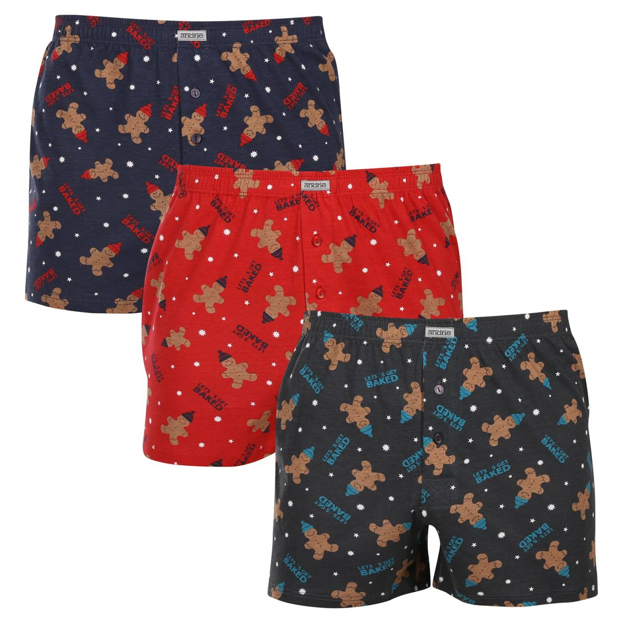 3PACK pánske trenky Andrie viacfarebné (PS 5934) 3XL, trenírky.
Doplnite svoj šatník o pohodlný a štýlový kúsok.
Prémiový materiál pre celodenné pohodlie
Boxerky Andrie sú vyrobené zo 100 % bavlny, ktorá ponúka jemnosť a priedušnosť.
Elegantný dizajn a pohodlný strih
Boxerky majú diskrétne vzory v rôznych farbách, ktoré dodávajú šatníku moderný vzhľad a originalitu.
Prečo si kúpiť boxerky Andrie?

100% bavlna pre jemnosť a pohodlie.


Klasický voľný strih pre maximálny komfort.


Diskrétny dizajn, ktorý sa hodí na každú príležitosť.

Andrie ponúka české spodné prádlo pre mužov, ktorí vedia, čo chcú
Pánske boxerky Andrie vynikajú príjemnými materiálmi a kvalitným spracovaním.
Ako sa starať o boxerky Andrie
Aby si zachovali kvalitu a pohodlie, postupuj podľa týchto jednoduchých krokov:

Pranie: Per na maximálnej teplote 40 °C s jemnými pracími prostriedkami, aby materiál zostal mäkký a vzory intenzívne.


Sušenie: Boxerky nesušte v sušičke, odporúčame ich nechať voľne uschnúť.


Žehlenie: Pre hladký vzhľad môžete boxerky žehliť na nízkej teplote.

Tip: Staňte sa odborníkom na údržbu spodnej bielizne vďaka tipom v našom článku a doprajte svojim obľúbeným kúskom starostlivosť, ktorú si zaslúžia.