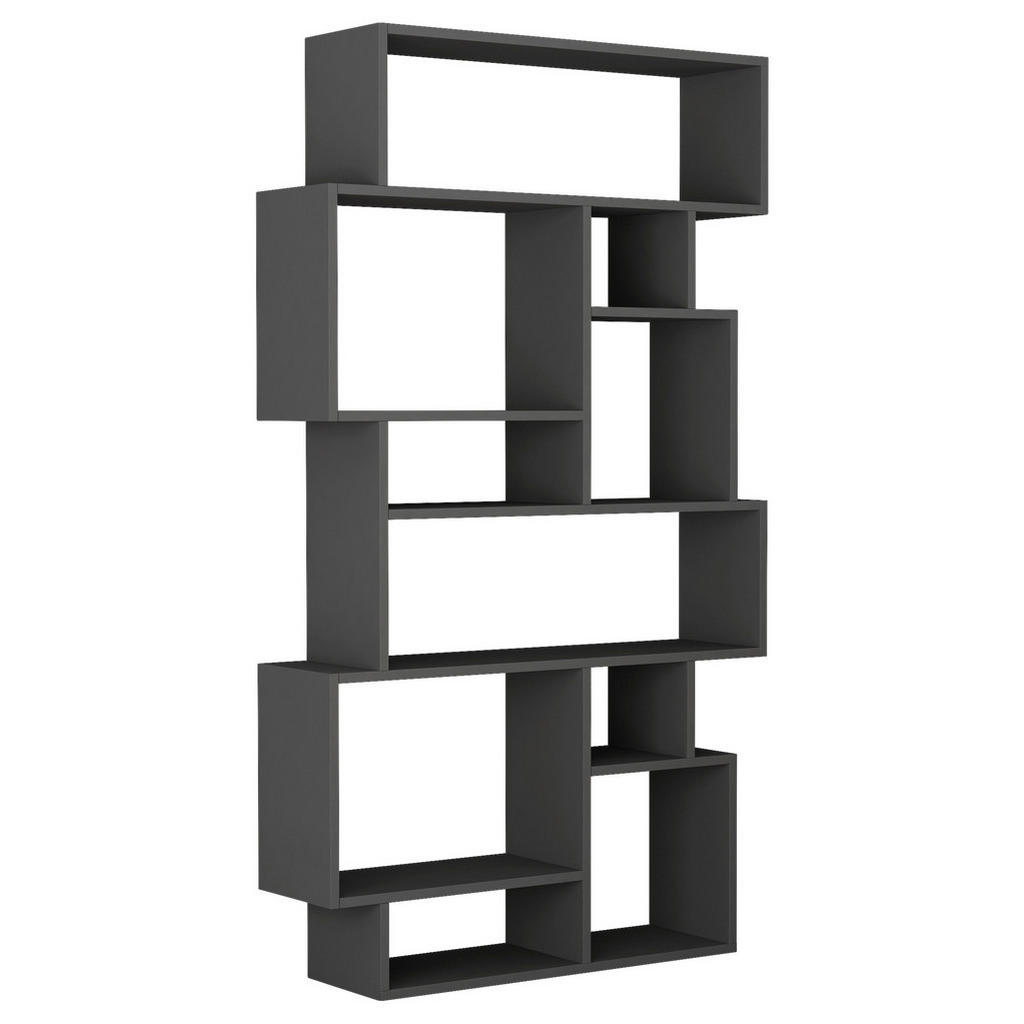 Livetastic NÁSTENNÁ KNIŽNICA, antracitová, 96/169/26 cm.
