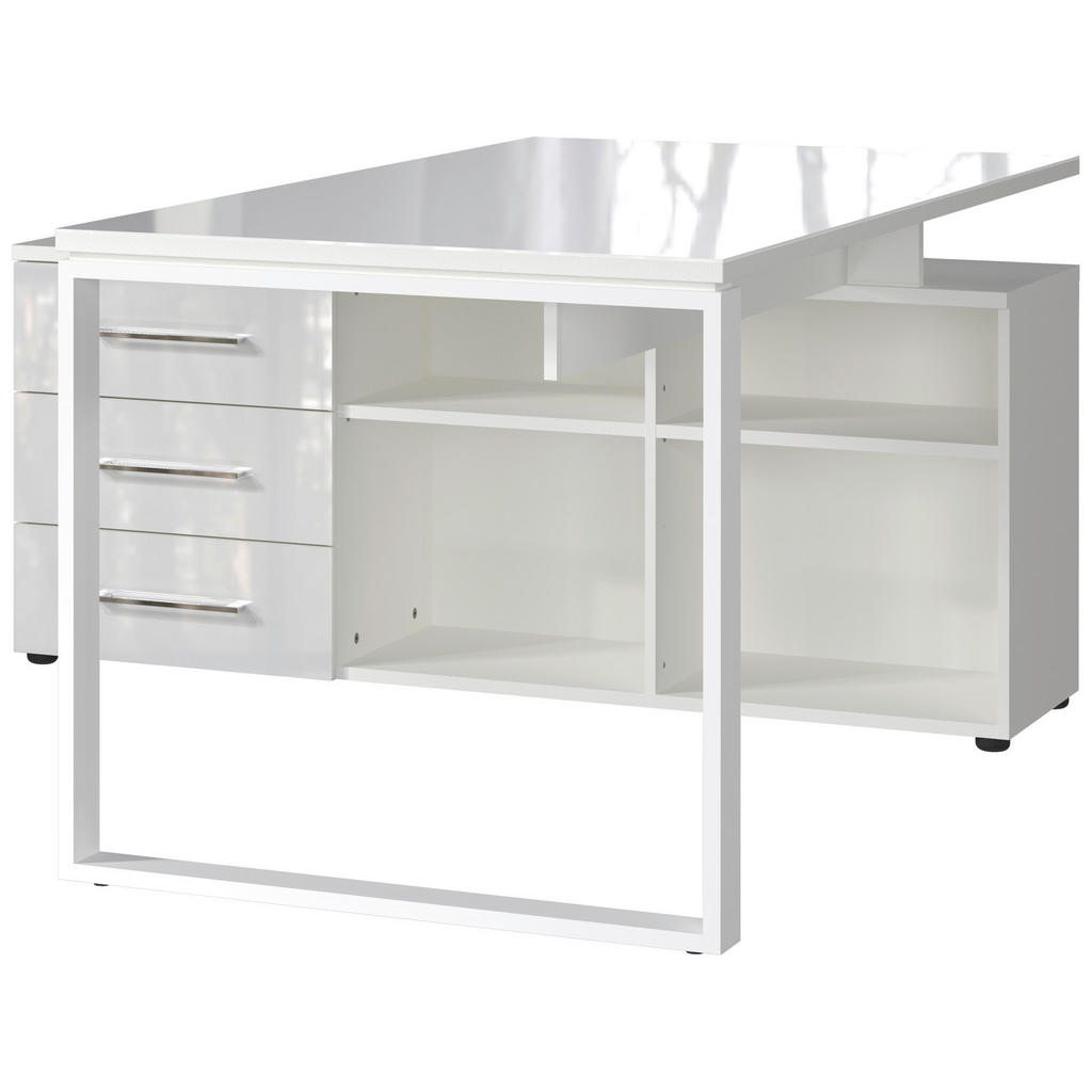 Novel ROHOVÝ PÍSACÍ STÔL, biela, 160/146/76 cm.