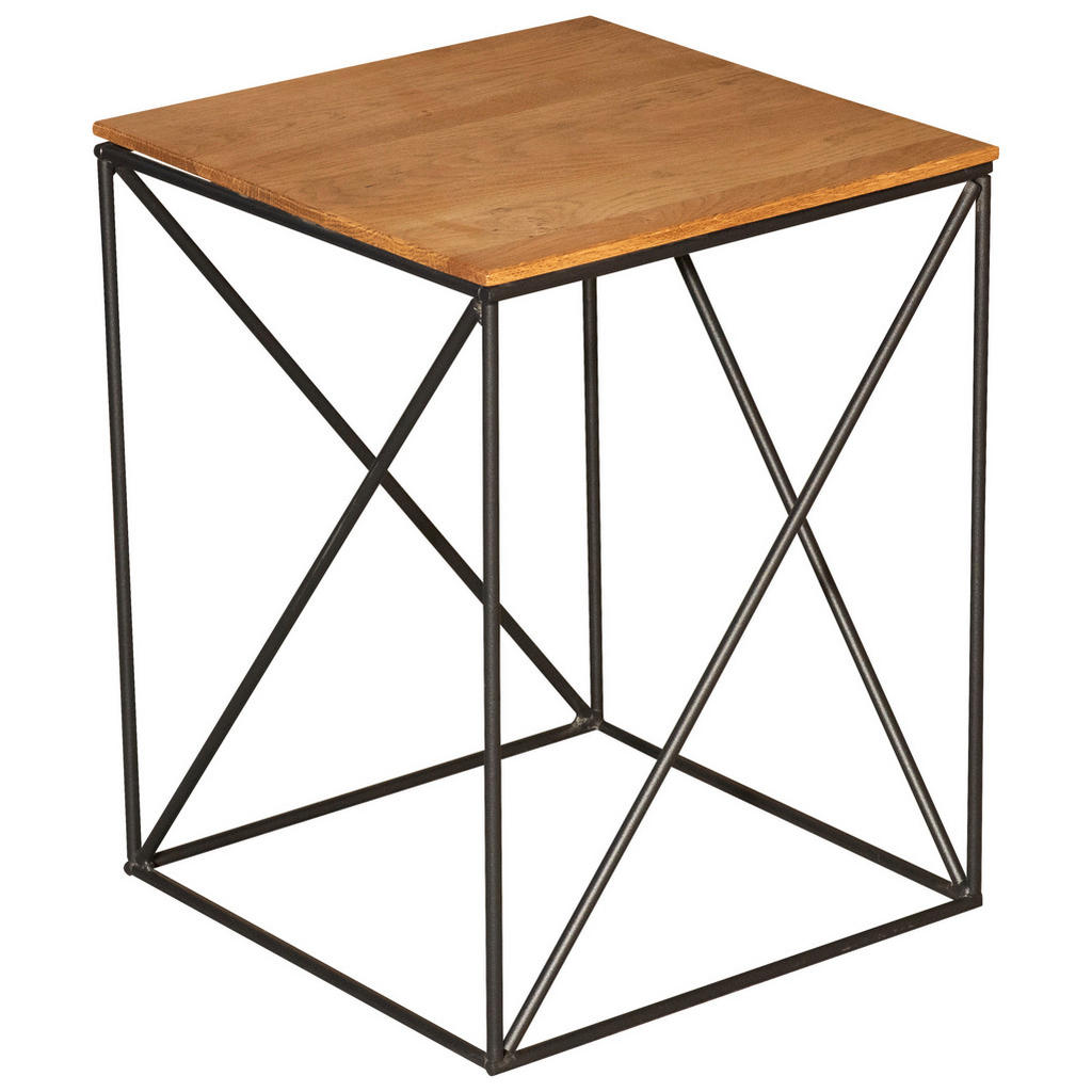 Boxxx PRÍRUČNÝ STOLÍK, divoký dub, čierna, divoký dub.