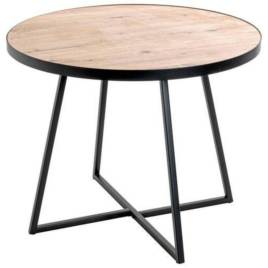 PRÍRUČNÝ STOLÍK, čierna, farba duba.