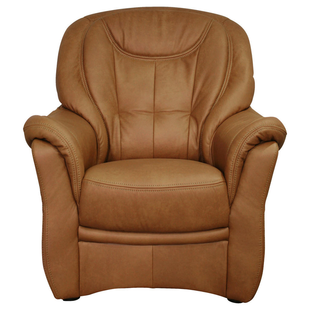 Cantus KRESLO, koža, koňaková.