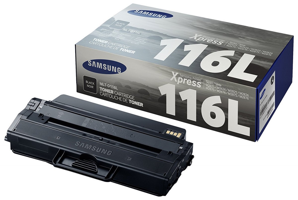 HP SU828A / Samsung MLT-D116L čierný (black) originány toner.
Skvelá voľba pre každodennú tlač obchodných dokumentov, faktúr, tabuliek, grafov alebo obrázkov.Vďaka tonerovým kazetám Samsung vytlačíte všetko, čo potrebujete, jednoducho a v profesionálnej kvalite.
Prečo kúpiť našu originálnu náplň?

Originálny toner = záruka priamo od výrobcu tlačiarne
100 % použitie v tlačiarni - bezproblémové fungovanie s vašou tlačiarňou
Použitím originálnej náplne predlžujete životnosť tlačiarne
Osvedčená špičková kvalita - vysoko kvalitná a spoľahlivá tlač originálnou tlačovou kazetou od prvej do poslednej stránky
Trvalé a profesionálne výsledky tlače - dlhodobá udržateľnosť tlače
Kratšia prodleva pri tlači stránok
Garancia Vašej spokojnosti s použitím našej originálnej náplne
Zabezpečujeme bezplatnú recykláciu originálnych náplní
Zlyhanie náplne v menej ako 1% prípadov
Jednoduchá a rýchla výmena náplne

Kód výrobcu: SU828A