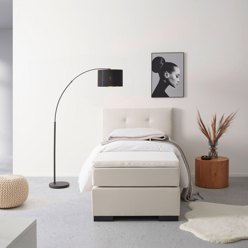 MID.YOU BOXSPRINGOVÁ POSTEĽ, 90/200 cm krémová.