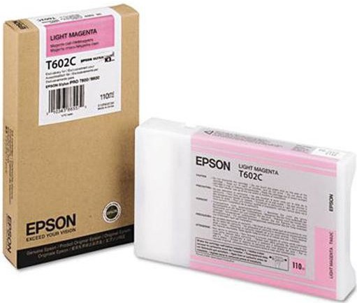 Epson C13T602C00 svetlo purpurová (light magenta) originálna cartridge.
Originálna cartridge = záruka priamo od výrobcu tlačiarne
100 % použitie v tlačiarni - spoľahlivá a bezproblémová tlač
Použitím originálnej náplne predlžujete životnosť tlačiarne
Overená špičková kvalita - jasný a čitateľný text, jemná grafika, kvalitnejšie obrázky
Použitie originálnej kazety ponúka rýchly a vysoký výkon a pritom stabilné výsledky = EFEKTÍVNA TLAČ
Jednoduchá inštalácia a údržba
Zabezpečujeme bezplatnú recykláciu originálnych náplní
Garancia Vašej spokojnosti s použitím našej originálnej náplne

Kód výrobcu: C13T602C00