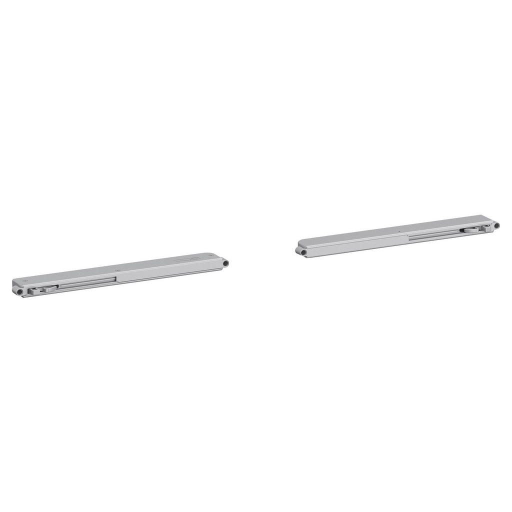 Carryhome TLMIČ DVERÍ, strieborná, 27/2/5 cm.