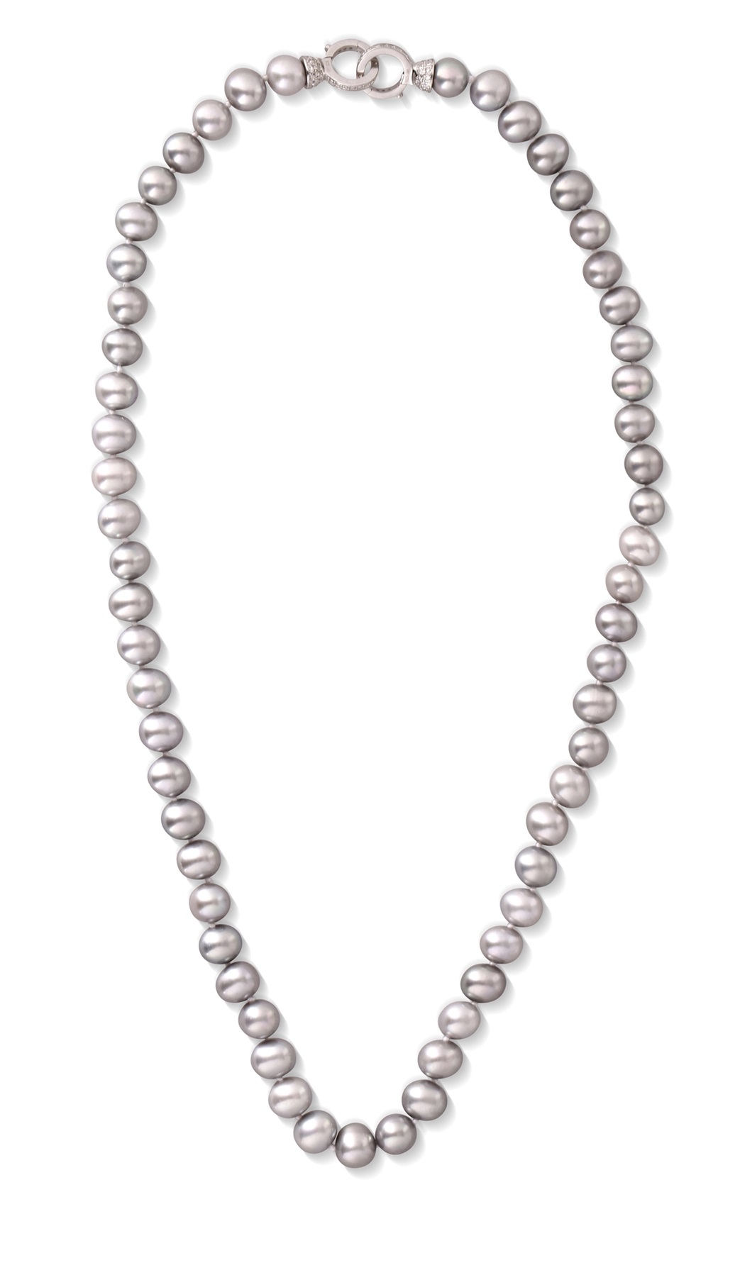 JVD Náhrdelník so šedými sladkovodnými perlami SVLN0010SD2P6 45 cm.