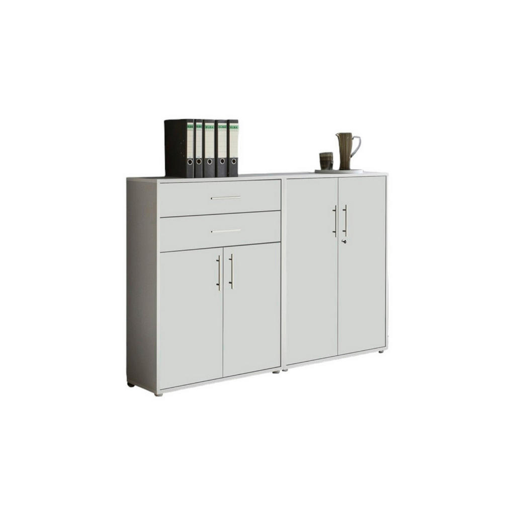 MID.YOU SKRINKA NA DOKUMENTY, sivá, biela, 168,8/113,6/33 cm.