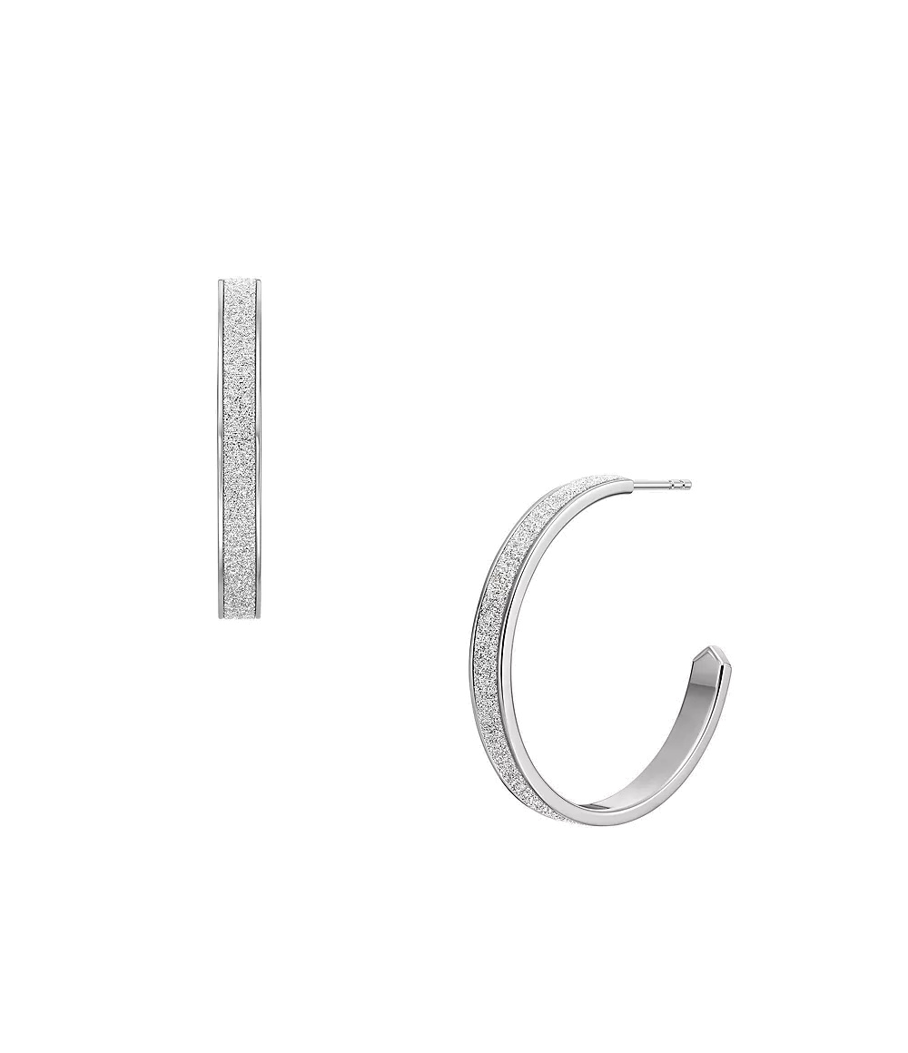 Fossil Oceľové kruhové náušnice JOF01135040.