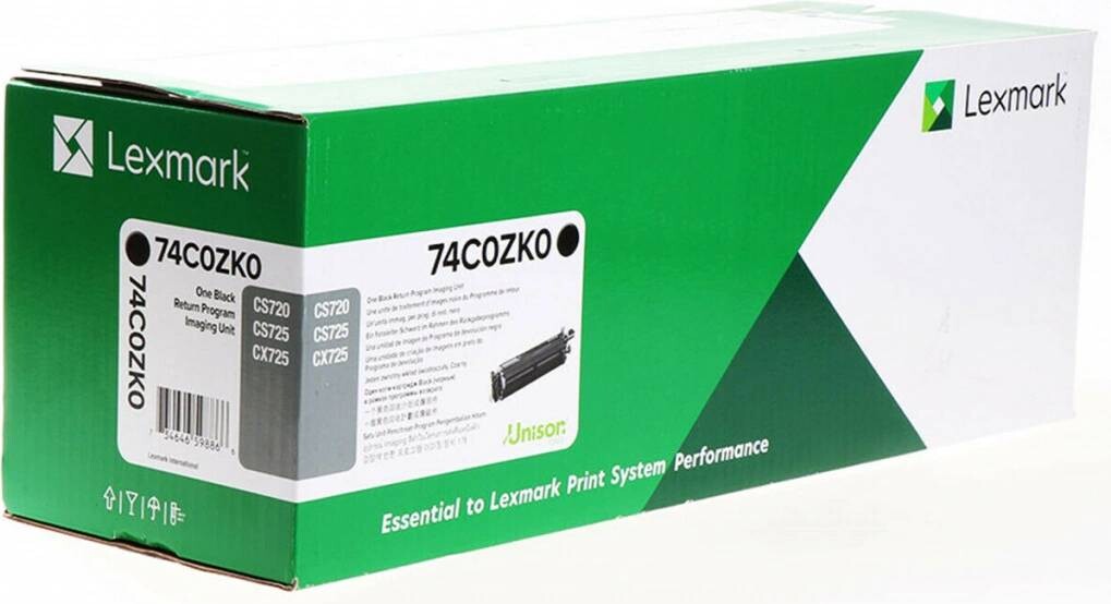 Lexmark 74C0Z10 čierna (black) originálna valcová jednotka.
Originálna valcová jednotka = záruka priamo od výrobcu tlačiarne
100 % použitie v tlačiarni - bezproblémové fungovanie s vašou tlačiarňou
Použitím originálneho valca predlžujete životnosť tlačiarne
Overená špičková kvalita - originálna tlačová (valcová) kazeta poskytuje mimoriadne výsledky
Trvalé a profesionálne výsledky tlače - dlhodobá udržateľnosť tlače
Produktivita tlače - rovnaká tlač po celú životnosť valca
Maximálna jednoduchá obsluha sa rovná efektívna tlač
Garancia Vašej spokojnosti s použitím našej originálnej valcovej jednotky
Zabezpečujeme bezplatnú recykláciu originálnych náplní

Kód výrobcu: 74C0Z10