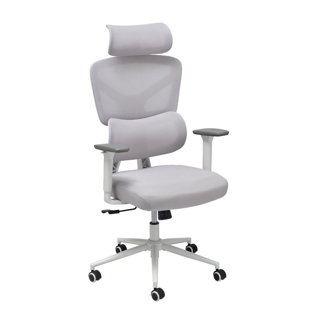 MID.YOU OTOČNÁ STOLIČKA, sieťovina, sivá.