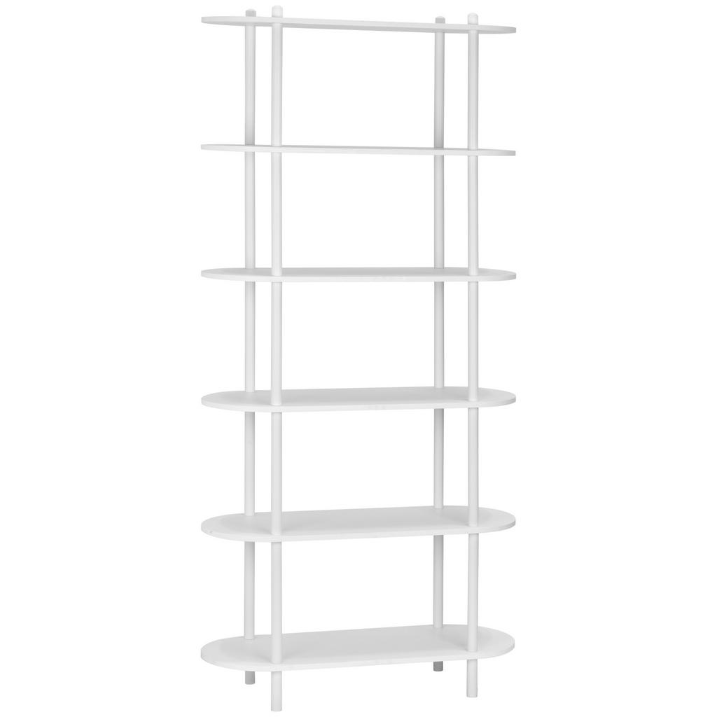 PBJ REGÁL, biela, železo, 90/160/30 cm.