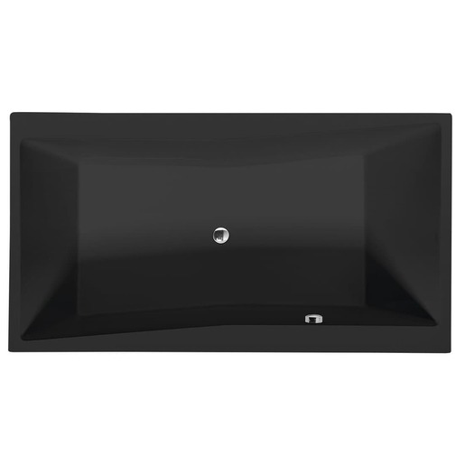 Polysan QUEST obdĺžniková vaňa 180x100 cm akrylát ľavá aj pravá čierna 78511BM.