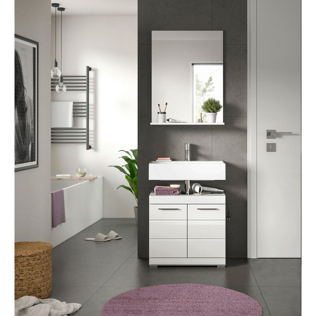 MID.YOU KÚPEĽŇA biela s vysokým leskom.