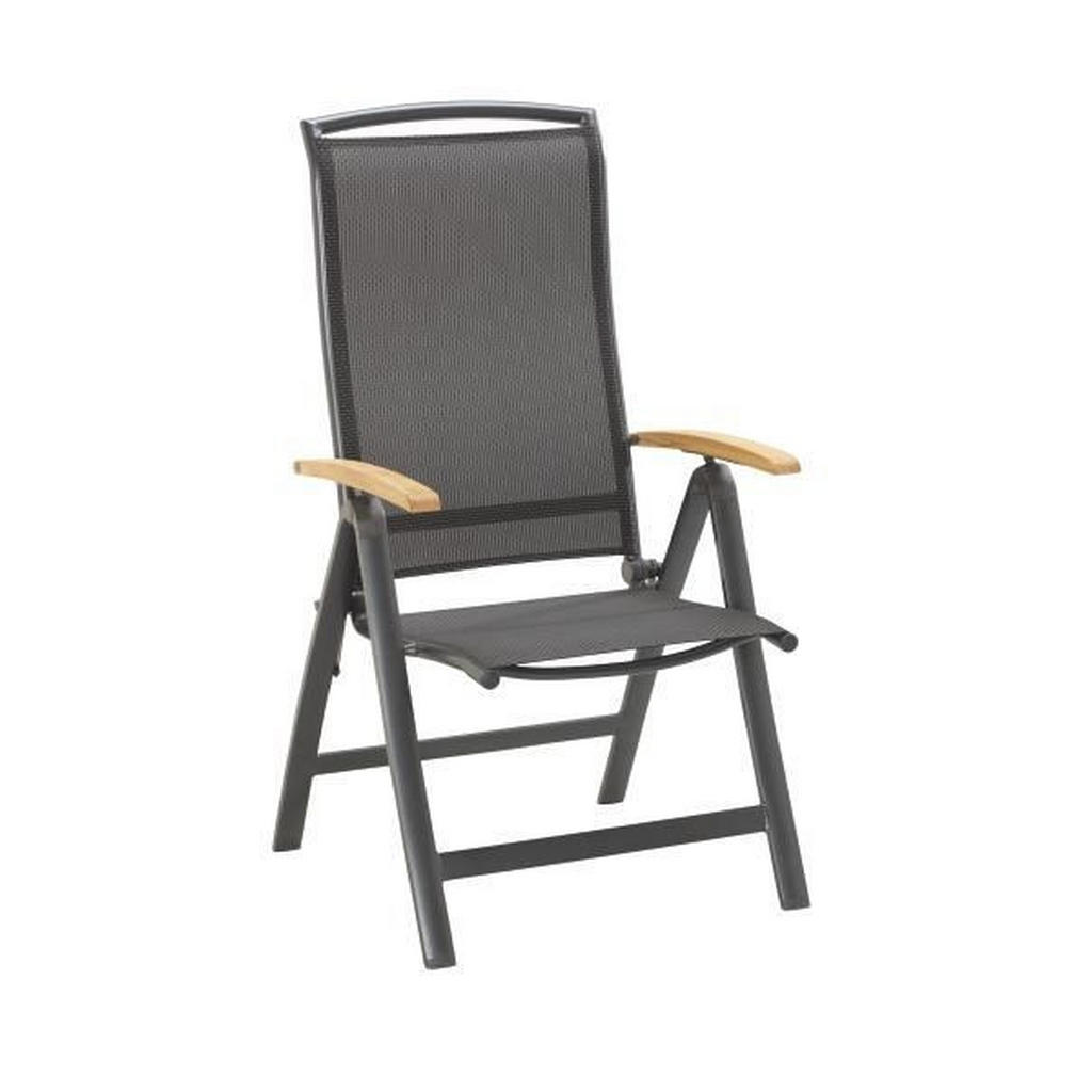 Ambia Garden ZÁHRADNÉ SKLADACIE KRESLO, drevo, kov, textil.