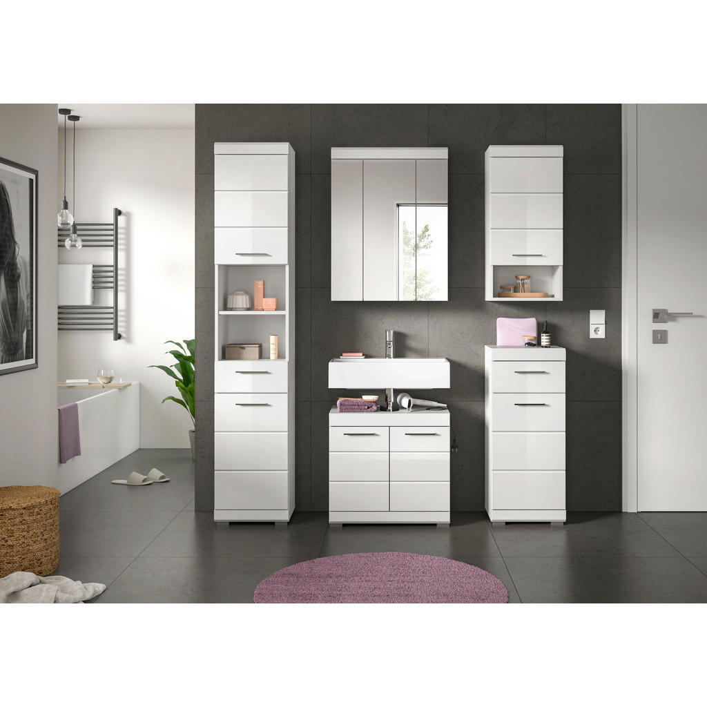 MID.YOU KÚPEĽŇA biela s vysokým leskom.