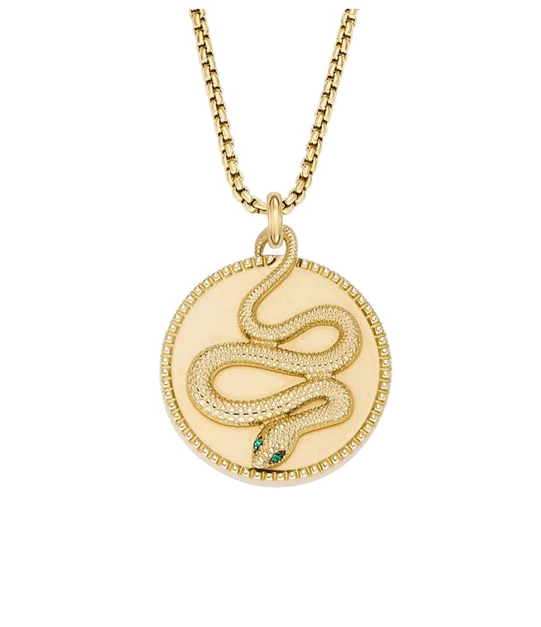 Fossil Elegantný pozlátený náhrdelník Lunar New Year JF04827710.