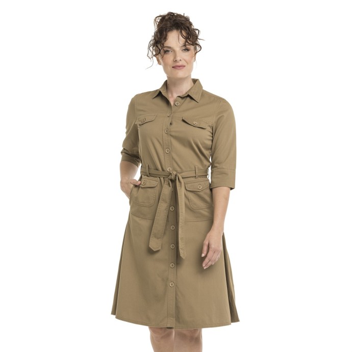 Bushman Agga women's full-length dress, sand brown XXL.
 
 Specification:
 
 	Composition: 100% cotton
 	Weight: 180 g/m&sup2;