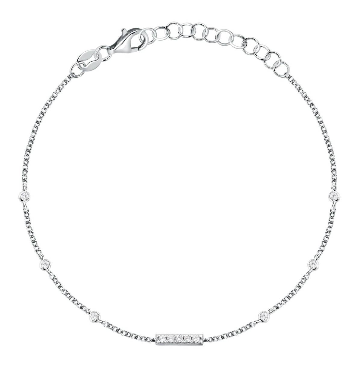 La Petite Story Strieborný náramok s kubickými zirkónmi Silver LPS05AWV76.