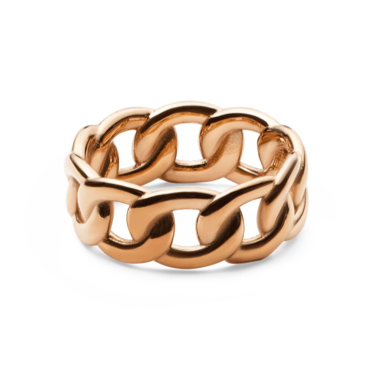 Daniel Wellington Luxusný bronzový prsteň Chunky Chain DW0040081 58 mm.